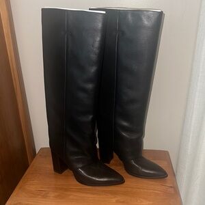Beautiful leather heeled boots